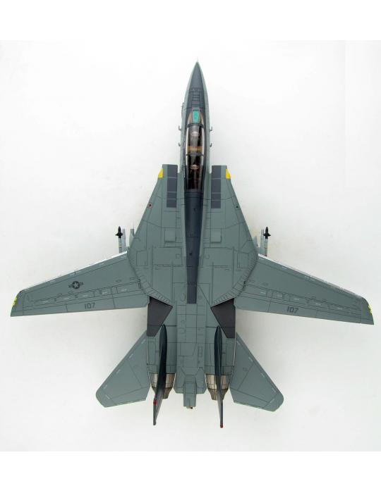 MAQUETTE METAL F-14 TOMCAT  VF-154 BLACK KNIGHTS, USS CV-63 KITTY HAWK 2003