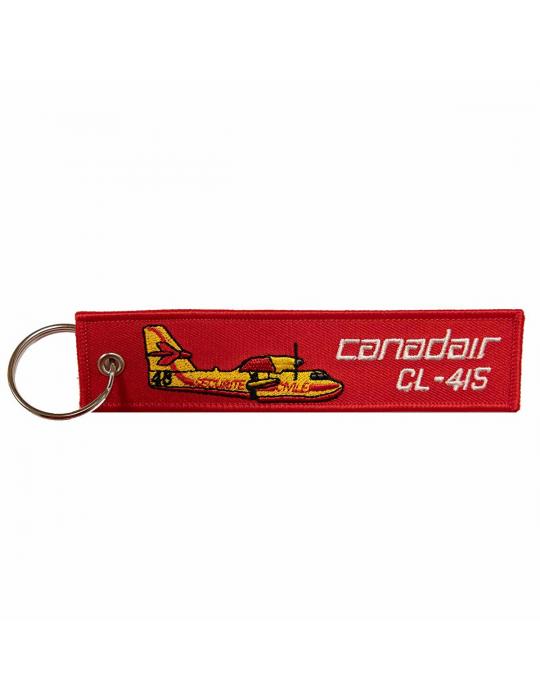 PORTE CLES FLAMME CANADAIR CL-415 TISSUS