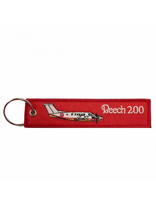 PORTE CLES FLAMME BEECH 200 SECURITE CIVILE TISSUS