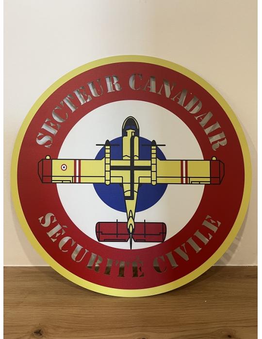 PLAQUE METAL SECURITE CIVILE CANADAIR 