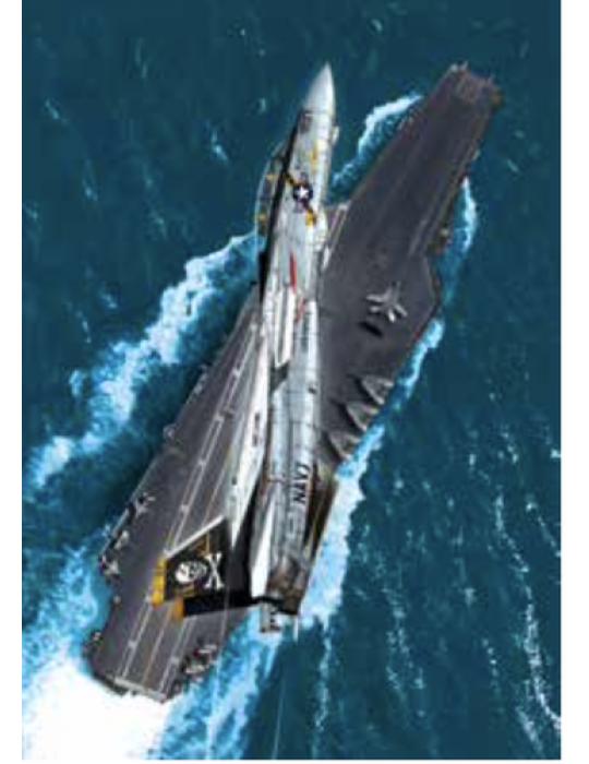 POSTER F-14 TOMCAT PORTE AVION ROMAIN HUGAULT