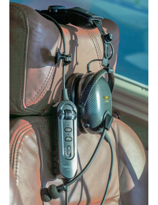 CASQUE ANR PM6 CARBONNE DESIGN 4 PILOTS BLUETOOTH-DETECTEUR DE CO-LAMPE POUR VOL DE NUIT