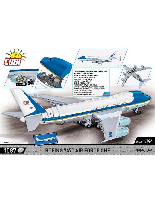 MAQUETTE COBI BOEING 747 AIR FRORCE ONE