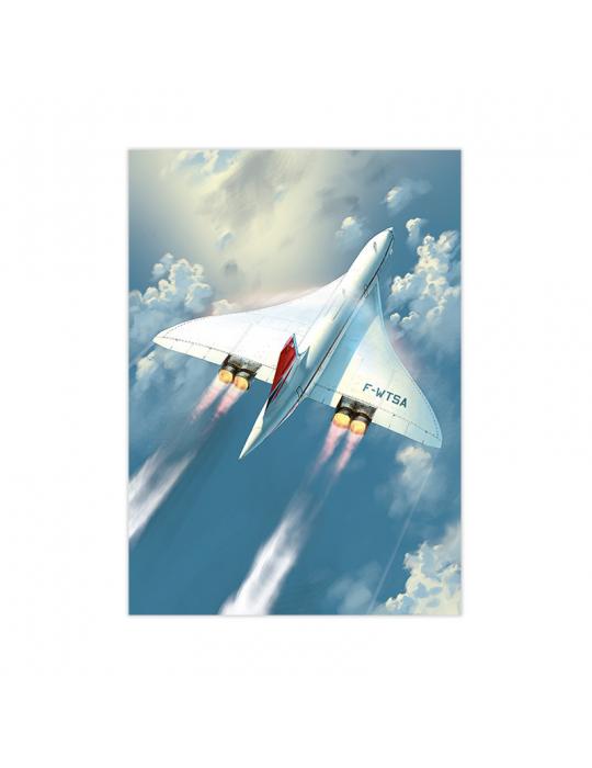 POSTER CONCORDE GRAND FORMAT 50 X 70 ROMAIN HUGAULT