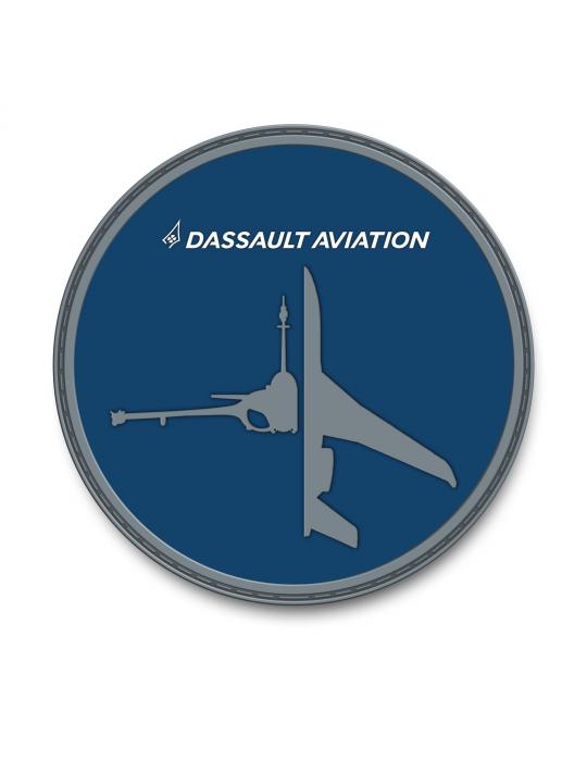 PATCH DASSAULT AVIATION BLEU PVC-VELCROS