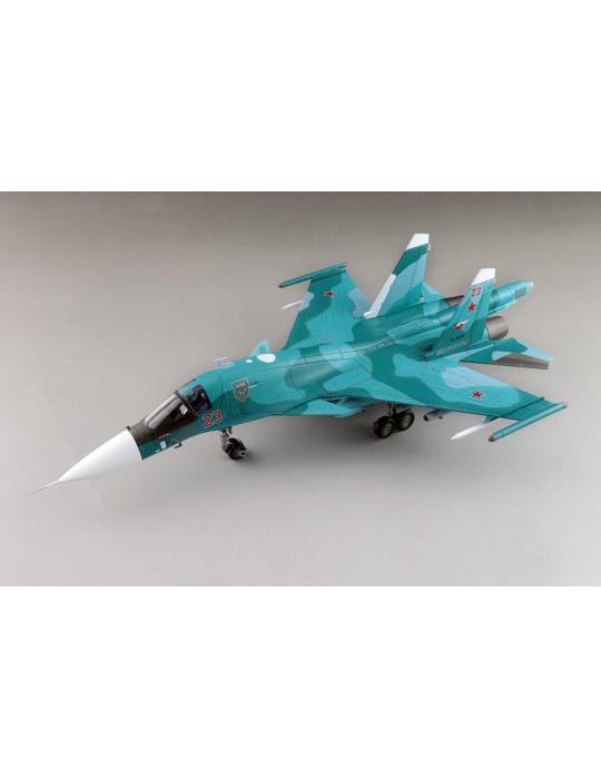 MAQUETTE METAL SUKHOI SU-34 FULLBACK FIGHTER BOMBER RED 23 RUSSIAN AIR FORCE UKRAINE MARS 2023  1/72ème