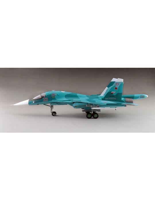 MAQUETTE METAL SUKHOI SU-34 FULLBACK FIGHTER BOMBER RED 23 RUSSIAN AIR FORCE UKRAINE MARS 2023  1/72ème