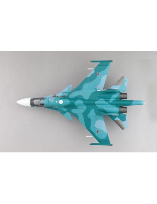 MAQUETTE METAL SUKHOI SU-34 FULLBACK FIGHTER BOMBER RED 23 RUSSIAN AIR FORCE UKRAINE MARS 2023  1/72ème