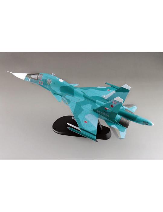 MAQUETTE METAL SUKHOI SU-34 FULLBACK FIGHTER BOMBER RED 23 RUSSIAN AIR FORCE UKRAINE MARS 2023  1/72ème