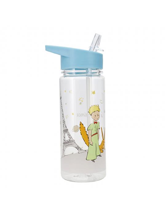 BOUTEILLE PLASTIQUE LE PETIT PRINCE PARIS RENARD 500ML + PAILLE