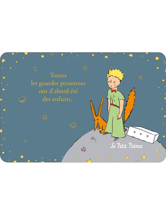 CARTE LE PETIT PRINCE  TOUTES LES GRANDES PERSONNES ONT D'ABORD ETE DES ENFANTS 10x 15 cm