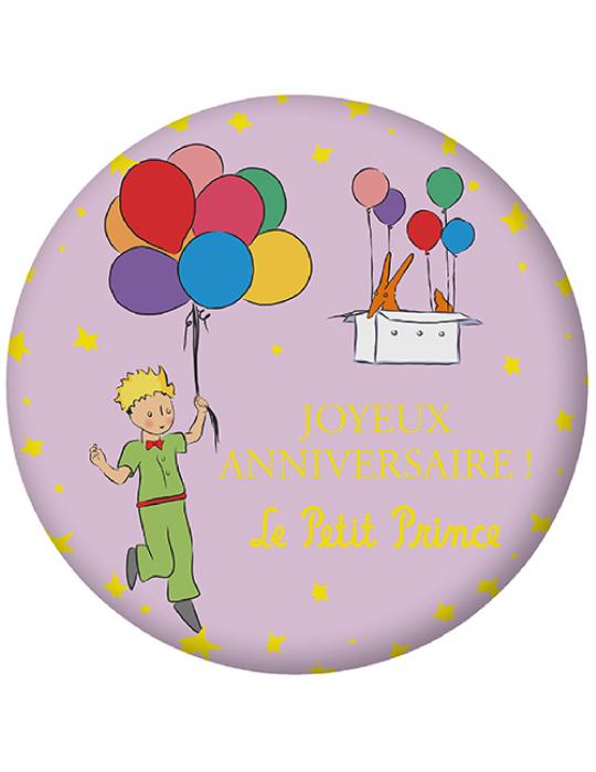 MAGNET LE PETIT PRINCE JOYEUX ANNIVERSAIRE Ø5.5CM