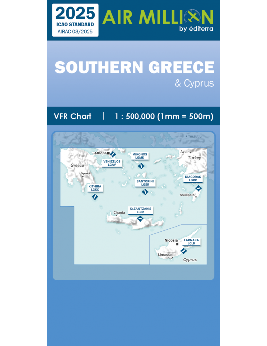 CARTE AIR MILLION SOUTHERN GREECE 2025- GRECE DU SUD