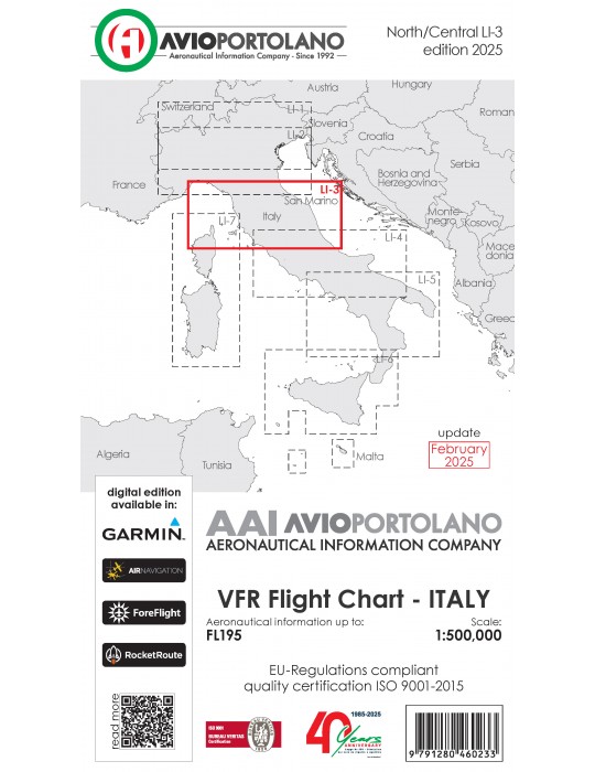 CARTE ITALIE LI-3 2025 NORD-CENTRE